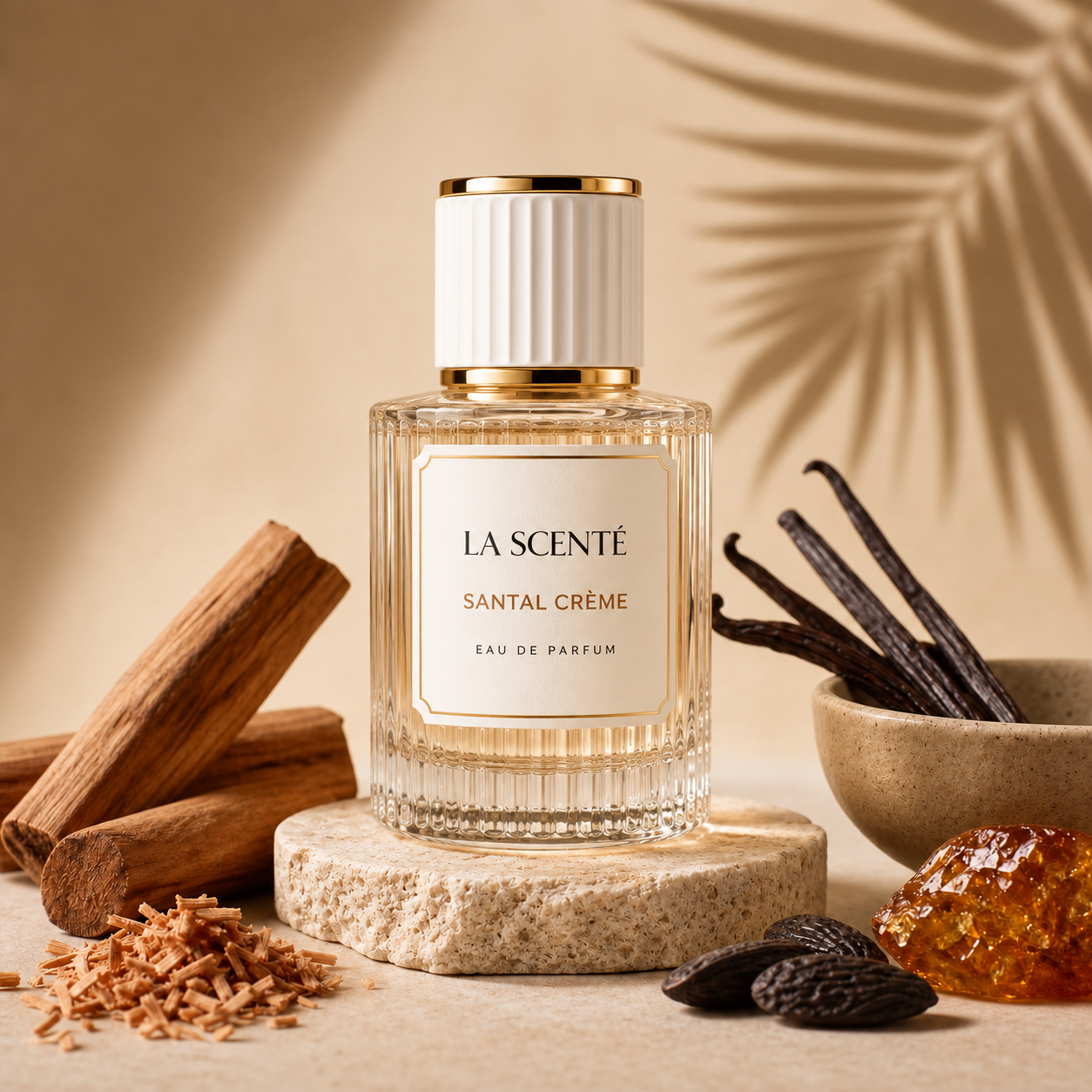 Santal Crème eau de parfum bottle by La Scenté