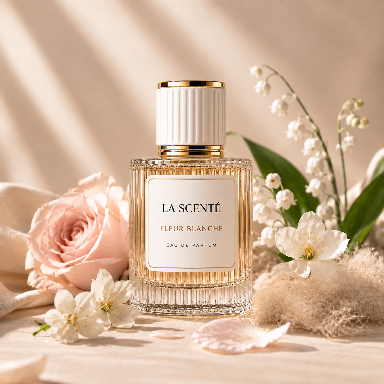 Fleur Blanche keepsake perfume bottle — rose, lily of the valley and cotton musk